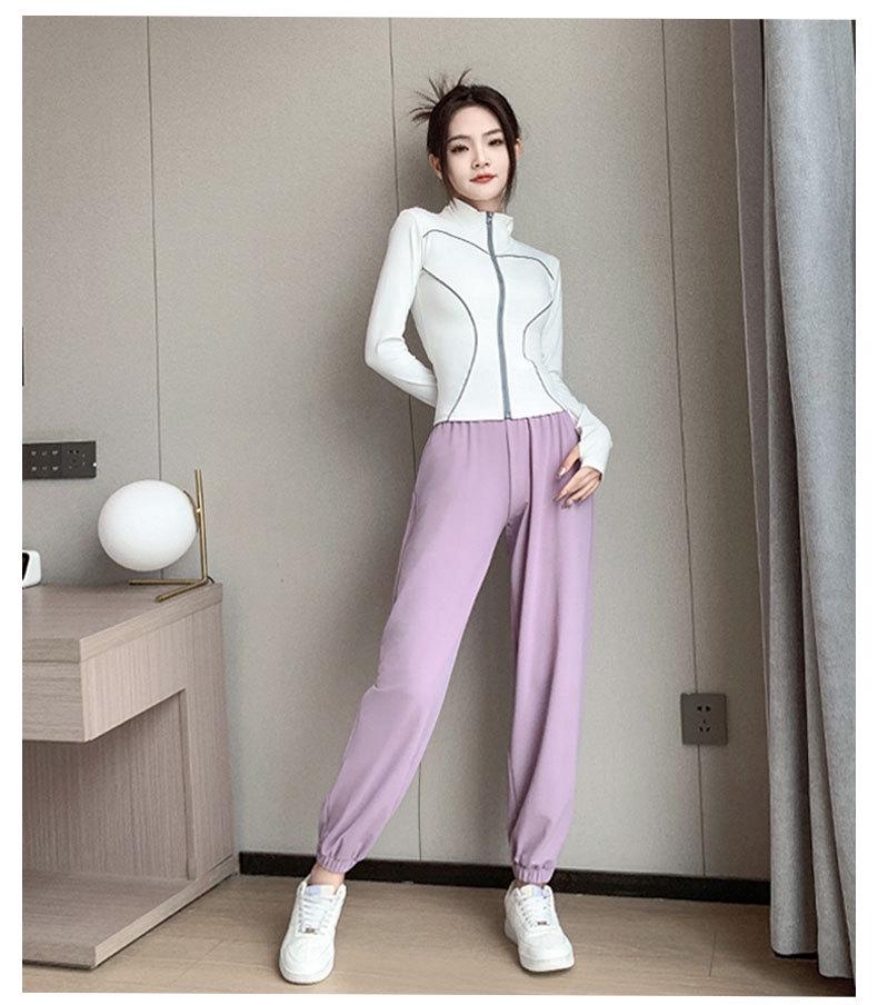 2024 Women's Running & Yoga Set: Stylish Sun Protection Jacket & Quick-Dry Pants for Hiking & Morning Workouts