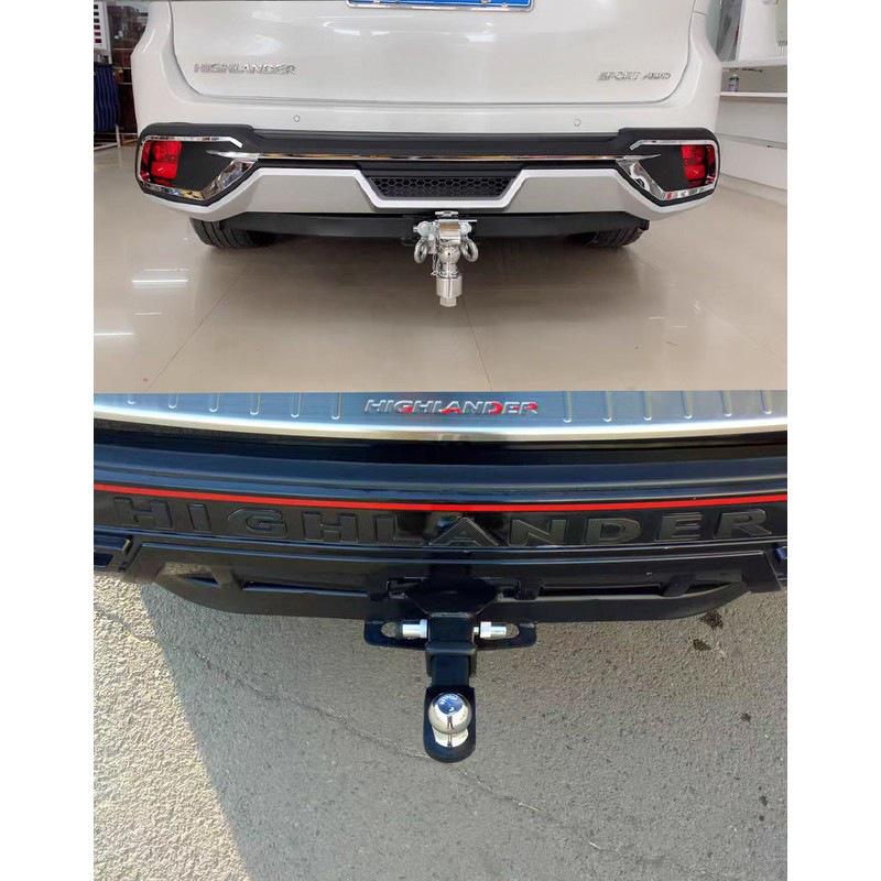 Compatible Trailer Hitch Adapter for 2008-2025 Toyota Highlander with Square Hole Design