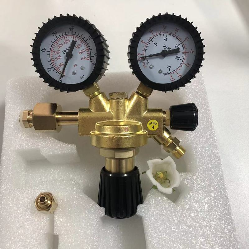 Hot Pressure Reducer Carbon Dioxide Regulator Welding Weld Gauge Mig Tig Flow Meter with Grommet/Nut Regulator 567