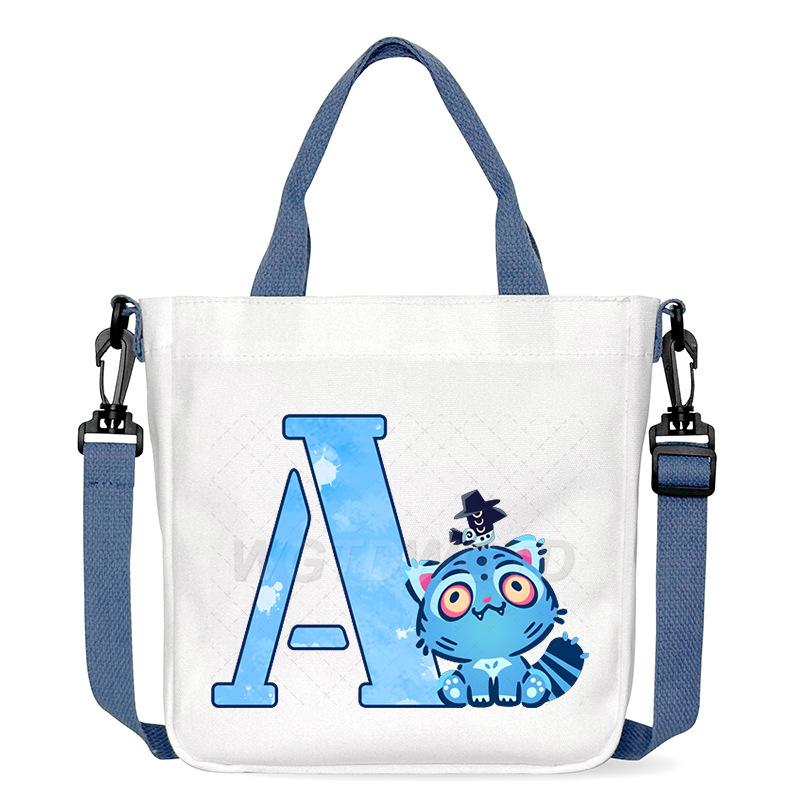 Amazon Kpop anime cartoon 26 letter print commuter versatile casual handbag fashion casual tote bag No specifications