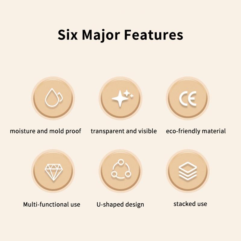 Round Acrylic Cotton Swab Box With Lid Dustproof Makeup Cotton Storage Toothpick Organizer Box