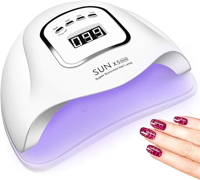 Uv Led Nail Lamp, Gel Nail Lamp With Automatic Sensor And 4 Timers