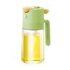 Olive Oil Mist Sprayer 460ml Oil Control Spray Bottle with High-Pressure Nozzle Dual-purpose Kitchen Gadget for Air Fryer Salad Cooking