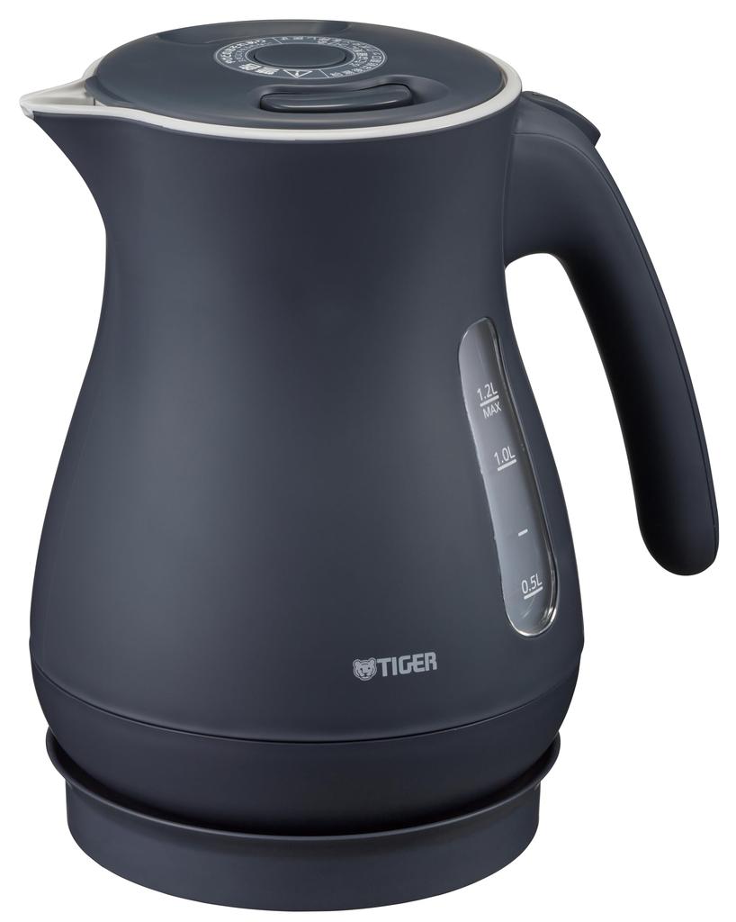 Tiger Vacuum Electric Kettle (PCL-N120AS), 1.2L, Steam-Saving Function, Tip-Over Protection, and Dry-Cooking Protection, Slate Blue