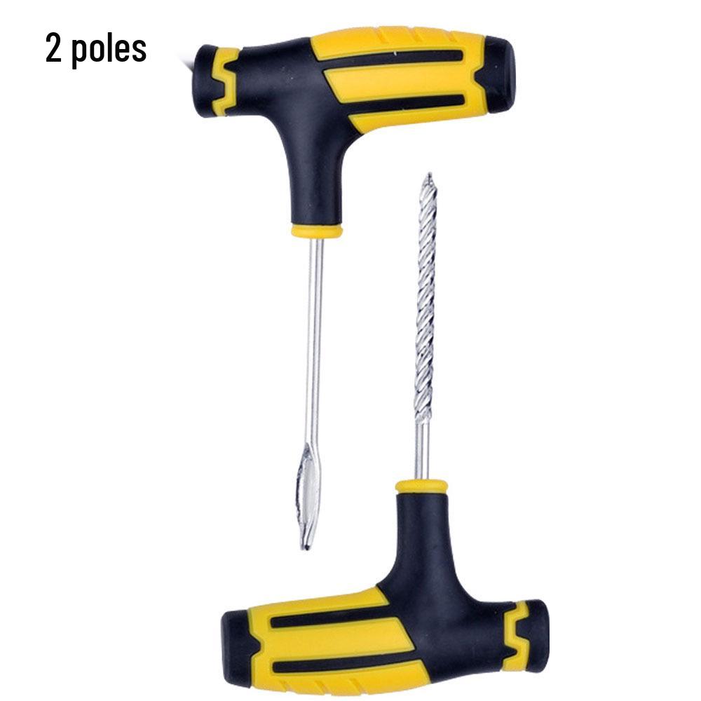 Car & Motorcycle Vacuum Tire Repair Kit with Rubber Strips & Quick Glue
