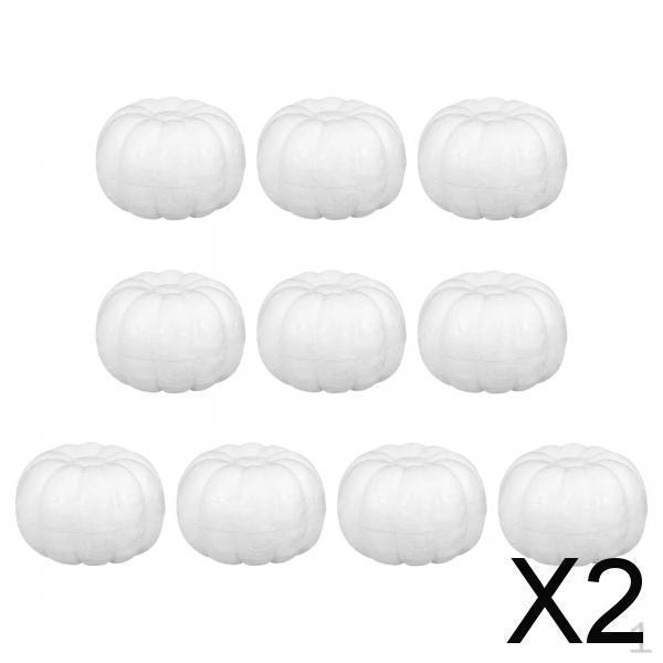 

2x 10 шт. Пенопластовые тыквы Искусственные Поддельные Реквизиты Пенополистирол DIY Искусство для Хэллоуина