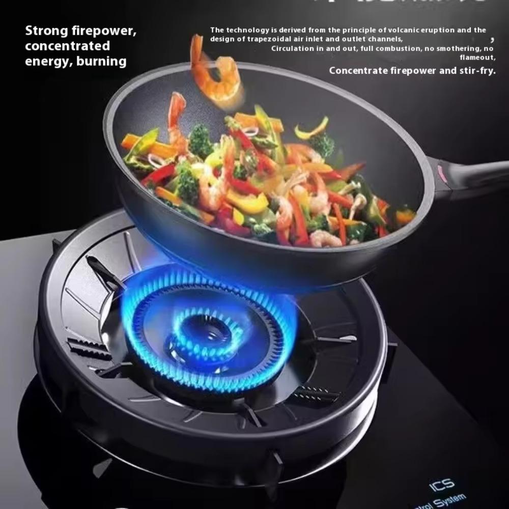 Gather Fire Enamel Gas Stove Energy-saving Cover Non-slip Gas Stove Draft Shield  Hotel