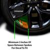 6Pcs Car Wheel Sticker For Morris Garages MG ZS HS Auto Accessories