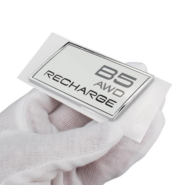 Car 3D ABS Trunk Badge Emblem Decals Sticker For Volvo T3 T4 T5 T6 T8 B5 B6 AWD Recharge XC40 XC60 XC90 V60 S60 S80 S90 V40 C30