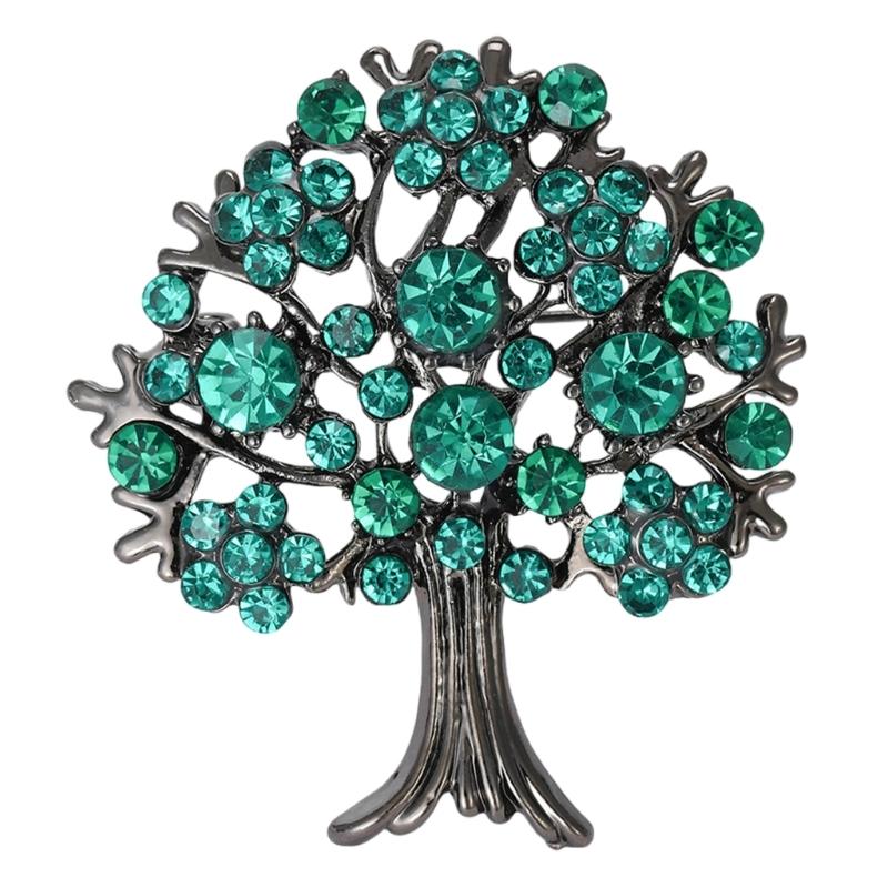 Elegant tree Brooch Pin Distinctive tree Clothing Lapel Pin Essential Fashion Brooch Accessory
