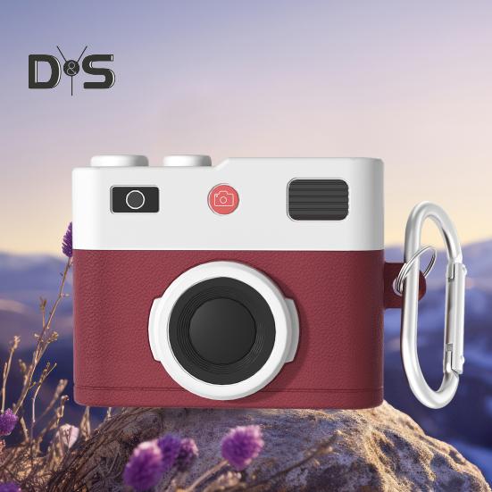 Headphone Case Protective Cover Shockproof Impact Resistant Retro 3D Camera Protective Silicone Skin Cover for AirPods 4