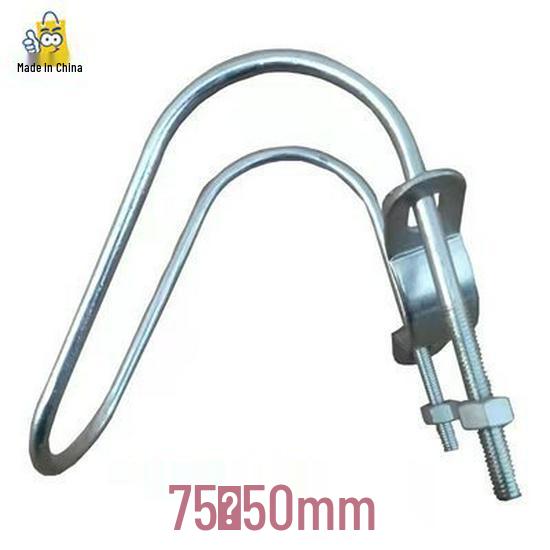 Double U-Bolt Galvanized Cross Pipe Clamp with Free Shipping