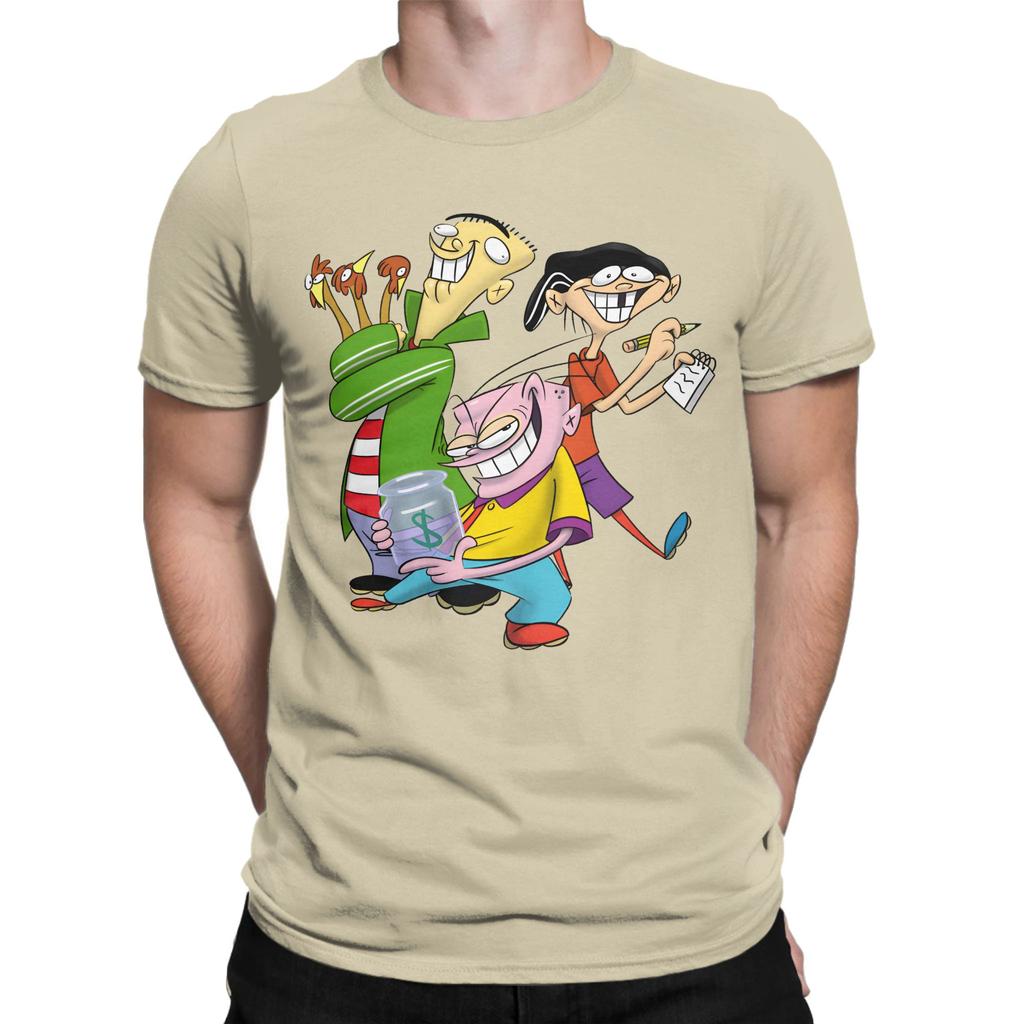 Unisex Ededd N Eddy Cartoon Retro Lustige Turm T-Shirts Baumwollkleidung Lustige Kurzarm Rundhals-T-Shirts Klassische T-Shirts