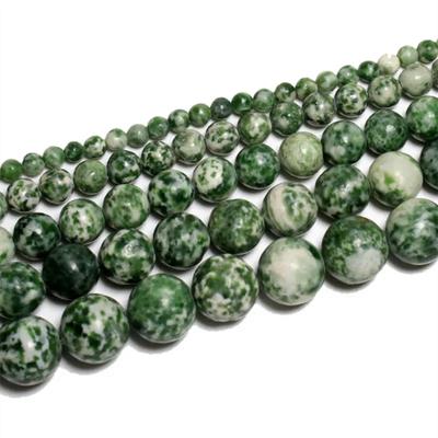 Quality Green Dot Emerald Loose Spacer Bead for Jewelry Making DIY Bracelet Accessories ( Pick Size 4 6 8 10 Mm )