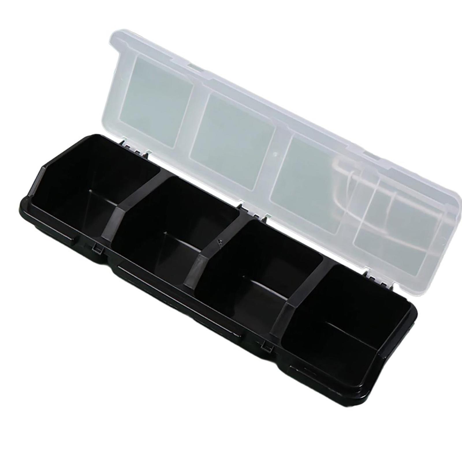 

Portable Tool Box Multi-Compartment Organizer Box Plastic Sorting Box for Screws Small Plastic Hardware Parts Enduring чёрный