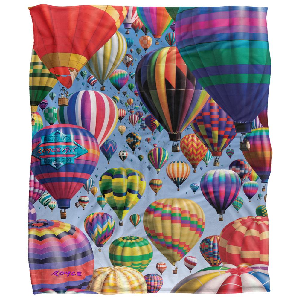 Royce McClure Silky Hot Air Balloon Supersoft Blanket
