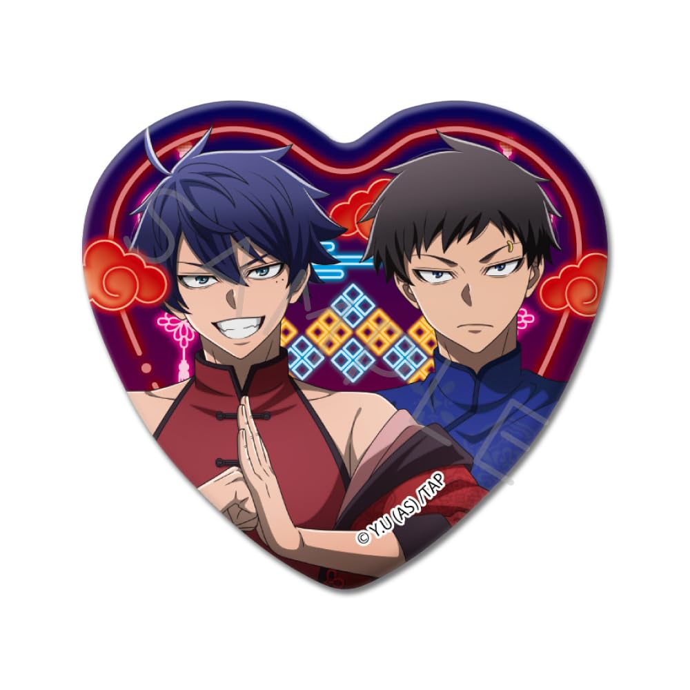 TV Anime [Tougen Anki] 2nd Edition Heart-Shaped Can Badges [8 Types in Total, Trading] 8-Piece Box