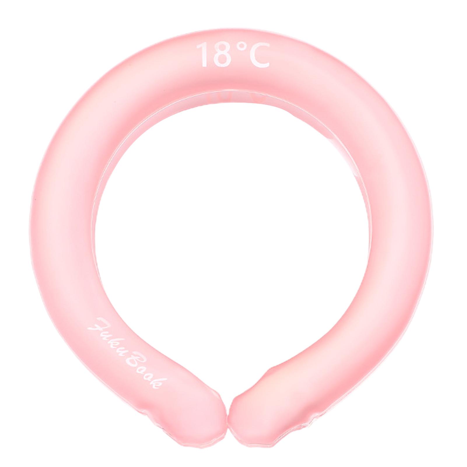 Многоразовая охлаждающая трубка для шеи, переносная охлаждающая трубка для шеи на лето для всех видов спорта на открытом воздухе розовый