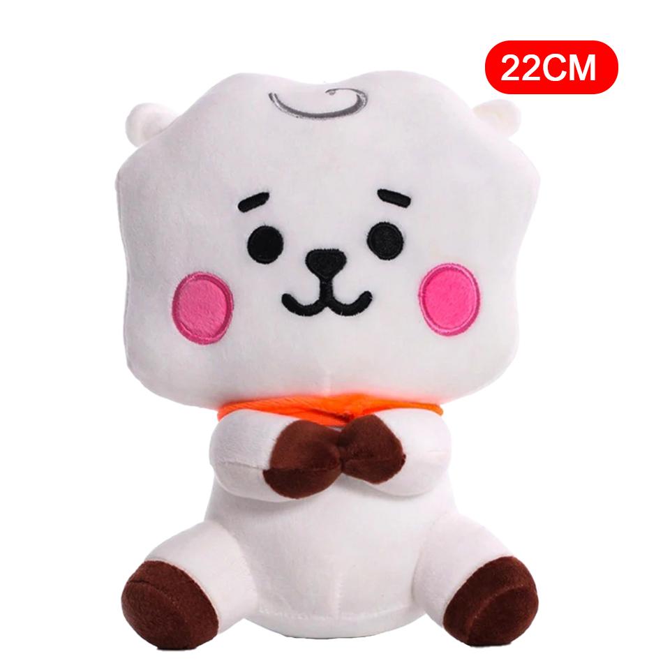12-24cm B-T Cartoons Baby Pendant Plush keychain Toys Bangtan Boy Groups Peluches Cartoon Backpack Decoration Dolls Kid Gifts