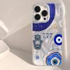 Evil Eye Phone Case for iPhone 11 12 13 14 15 Pro 16 17 Pro Max 17 Air XS X XR 7 8 Plus 16E SE 2022 Shockproof Protective Cover