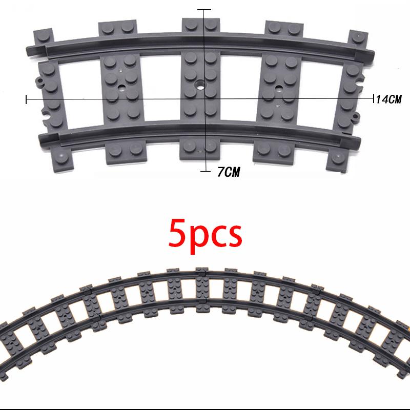 Stadtbahnhof Bahnsteig Ampel Höhle Überführung Gleise Gerade Gebogene Schienen Baustein Steine Techniker Kreatives Spielzeug