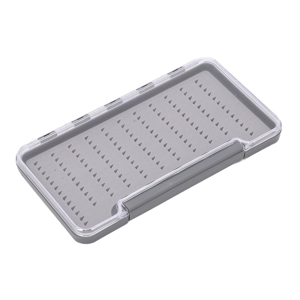Fly Fishing Box Waterproof Lightweight Transparent ABS Shell Fishing Tackle Hooks BoxTriangular Hole
