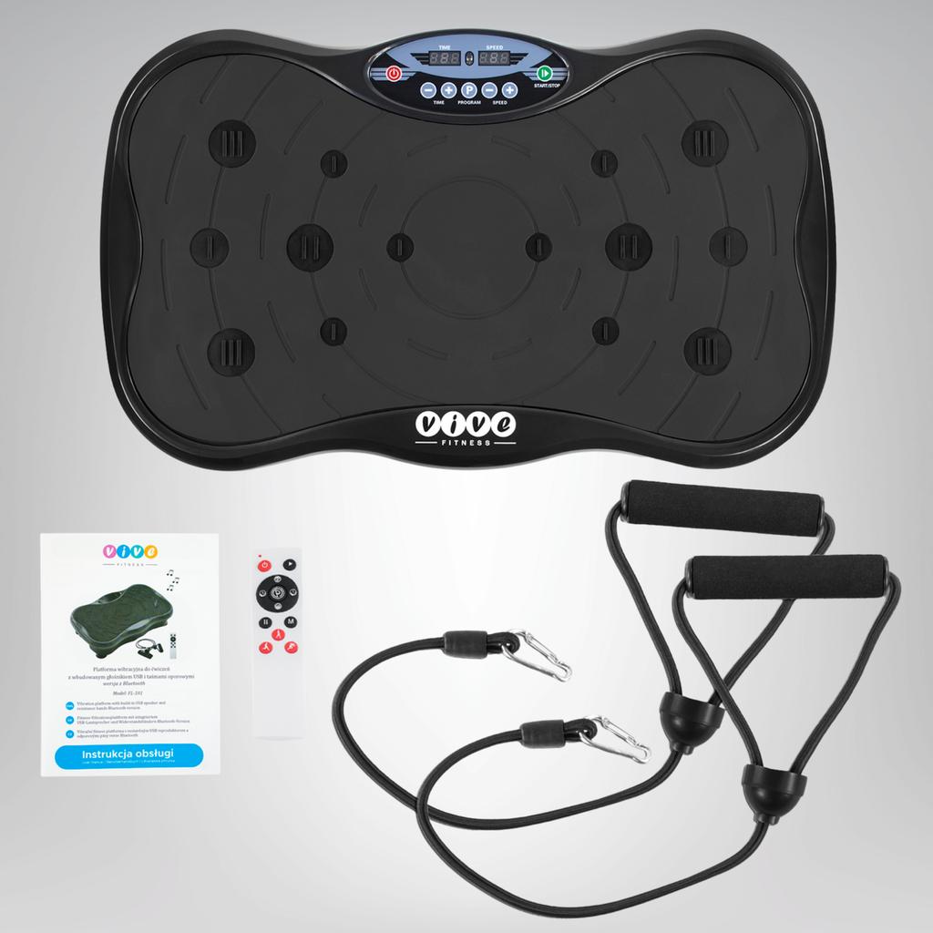 Vibrationsplattform Vive Fitness schwarz