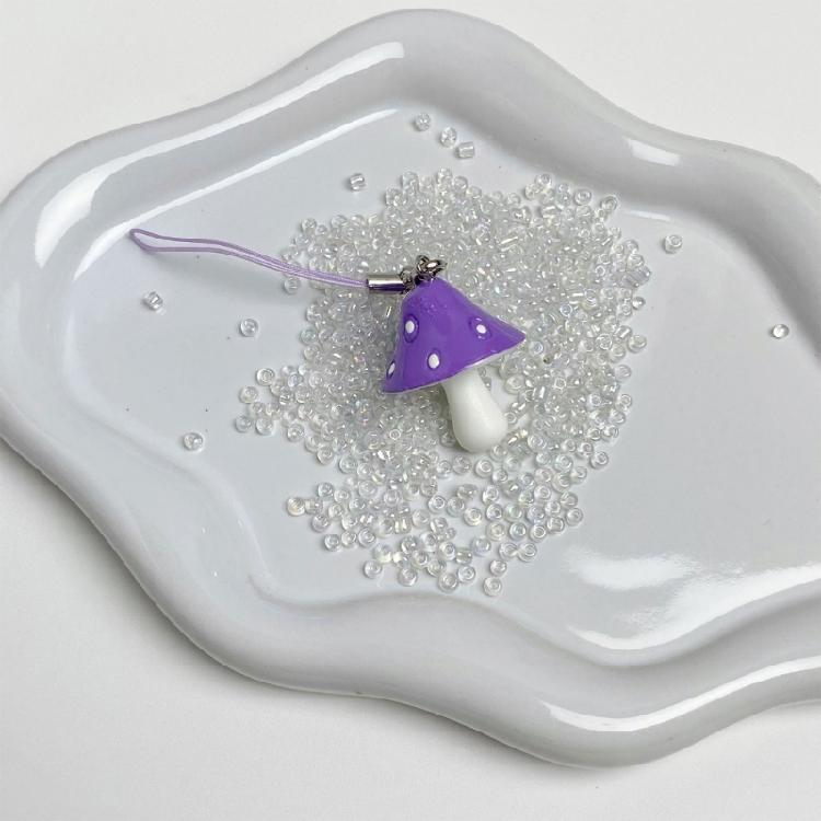 Fun Mushroom Shaped Keychain User Friendly Material Multiple Colors Versatile Decoration For Teens Adults