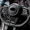 For Subaru WRX/ WRX STI   2024 Real Carbon Fiber Car Steering Wheel Center Cover Sticker Interior Decor Trim Accessories