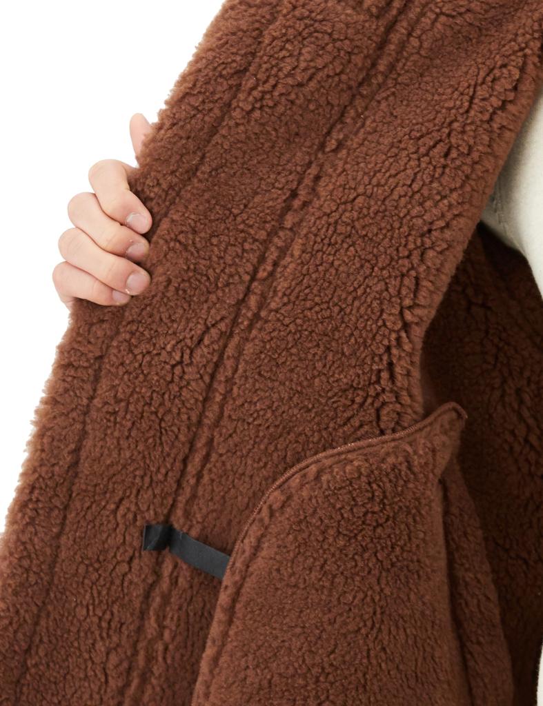 Alpha Industries Faux Shearling Men's B-3 Outerwear, TA1548, Black/Brown