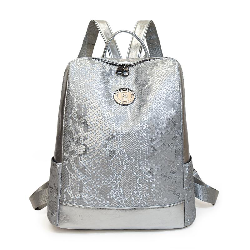 Zaino PU da donna Borsa da viaggio a grande capacità Zaino da pendolare