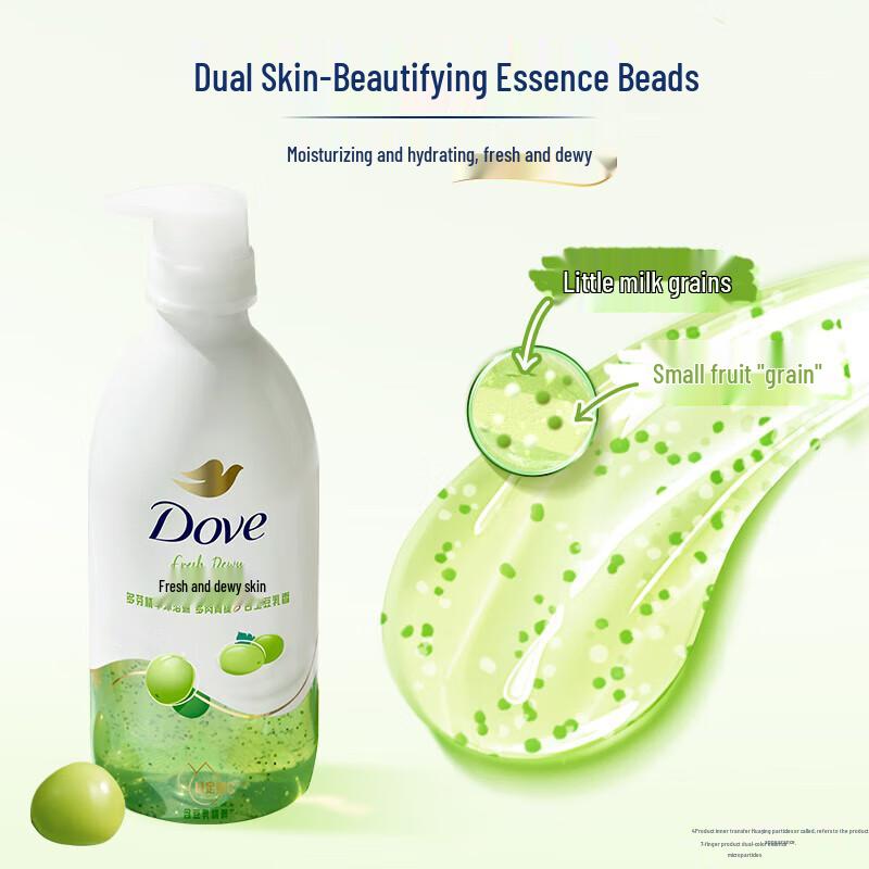 DOVE Essence Shower Gel with Succulent Green Grape & Soy Milk Scent