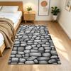 Stone Wall Texture Pattern Non-Slip Home Carpet Design for Living Room Bedroom Office Decor Gift with Vibrant Pattern and Comfortable