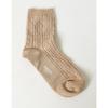 HISS5E223G2_Women's Gray Woven Pattern Cotton Blend Ankle Socks 3-Piece Set