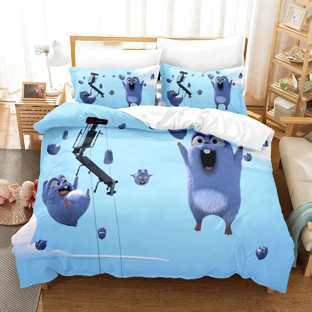 Grizzy N Lemmings 3D Nuovo Copripiumino Federa Set Biancheria da Letto Adulto Ragazzo Ragazza Decorazione Camera da Letto Bambini Singolo Matrimoniale Grande