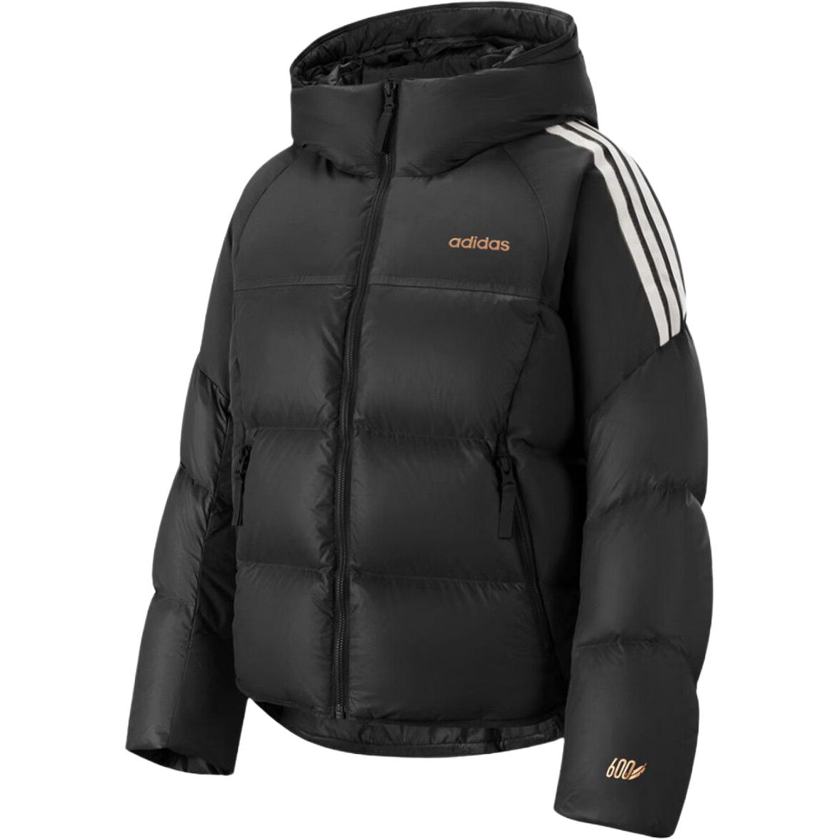 Adidas Удобная Ветрозащитная Водоотталкивающая Теплая Короткая Пуховая Куртка с Капюшоном Женские Куртки KB5667 XL