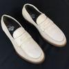 Made In Italy BALLY Leather Goodyear Welt Coin Loafer 6 25.0 White Slip-on Moccasin Business shoes(USED)