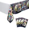 6-piece Set 66P Nightmare Before Christmas Decoration Party Supplies Gift Bag Kids Disposable Tableware Tablecloth Plates Cups N