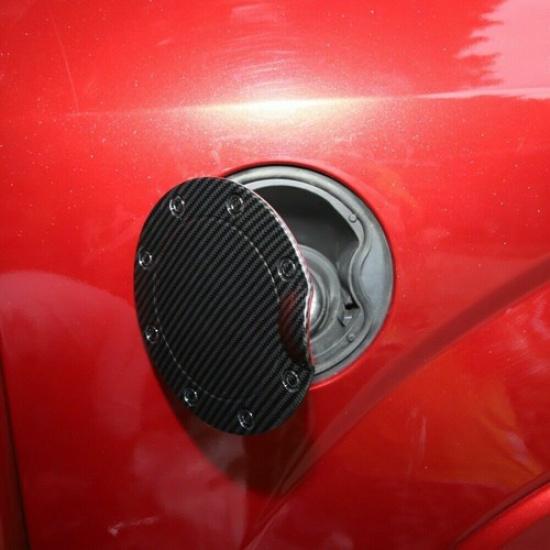 Kolfiber Bränslepåfyllningslock Dörr Bränsletankslock Trimskydd För Ford F150 15+
