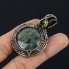 Prehnite Jewelry, 999 Copper Wire Wrapped Pendant Handmade Gemstone Jewelry, Gifts For Wife Brand New Pendant