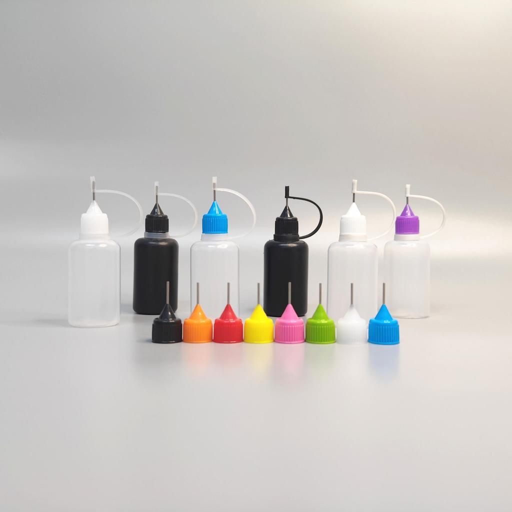 Semi-Transparent Black Needle Tip Oiler, Light-Proof 30ml Glue Dispensing Bottle
