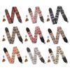 Adjustable Guitar Strap Embroidered Nylon Shoulder Strap Leathers End Guitar Straps for Bass, Electric & Acoustic Guitar