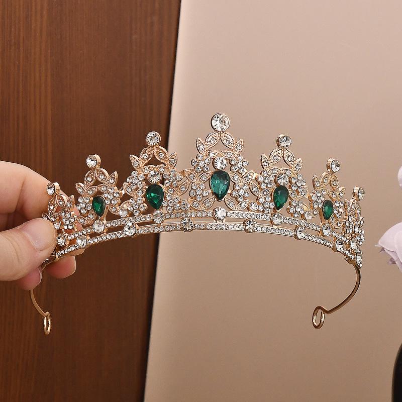 Elegant Rhinestone Princess Crown: Stylish High-End Headwear for Parties & Birthdays