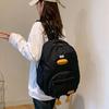 Cute Duck Backpack Teens Nylon School Bag Large Capacity Duck Daypack with Adjustable Strap for Students Travel Daily Outing Street