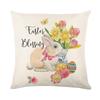 Home Nordic Easter Bunny Pillow Cover Sofa Pillow Bedside Pillow Cover Linen Pillow Cover