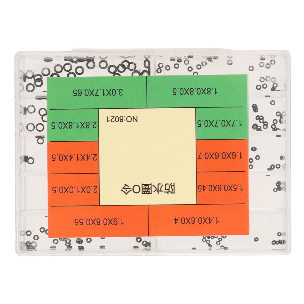 Watch Crown O Ring 10 Grids Pack Multiple Specifications Waterproof Rubber Watch Crown Gasket for