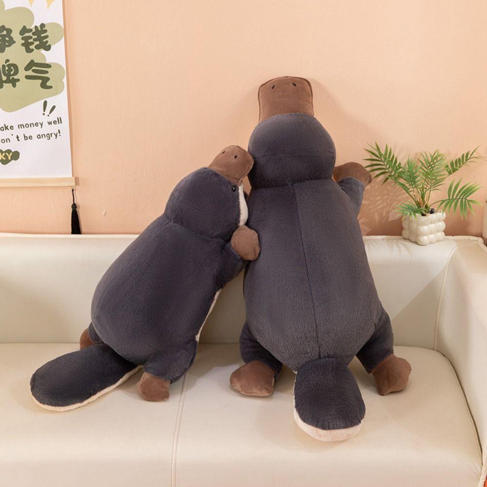 Super Soft Platypus Plush Toy Grey Color Simulation Plush Toy Stuffed Animal Toy  Children Gift
