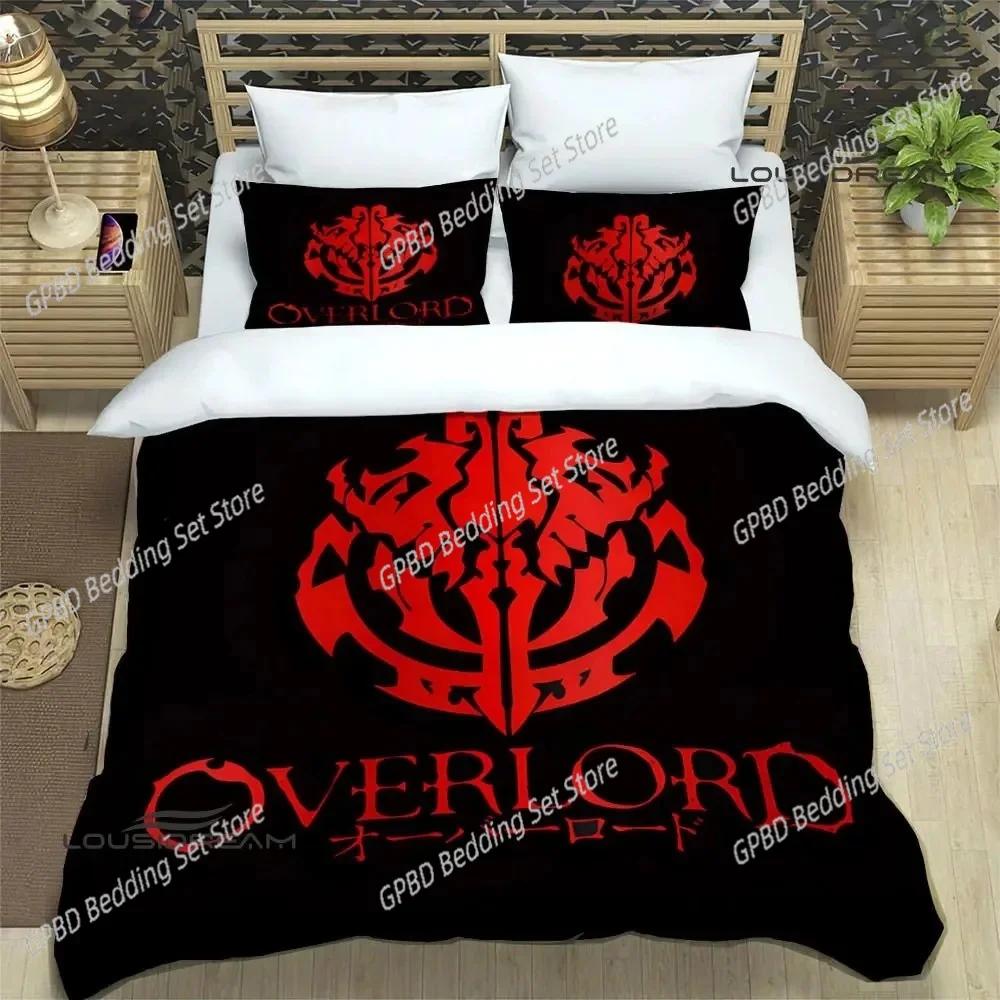 Overlord Zeichentrick 3D NEU Bettbezug Kissenbezug Bettwäsche-Set Erwachsener Junge Mädchen Schlafzimmerdekoration Kinder Einzel Doppel Groß