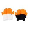 1Pair Cute Funny Goose Knitted Gloves For Women Winter Fleece-Lined Thickened Double-Layer Warm Coldproof Gloves