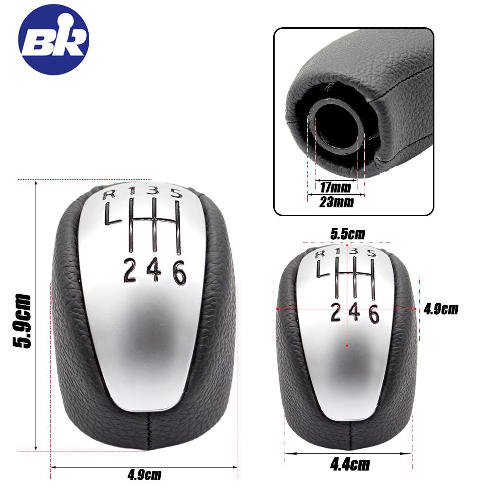 High-quality Manual 6 Speed Gear Shift Knob Shifter Lever Head For Renault Laguna III MK3 2007-2014 New Car Automotive Interior